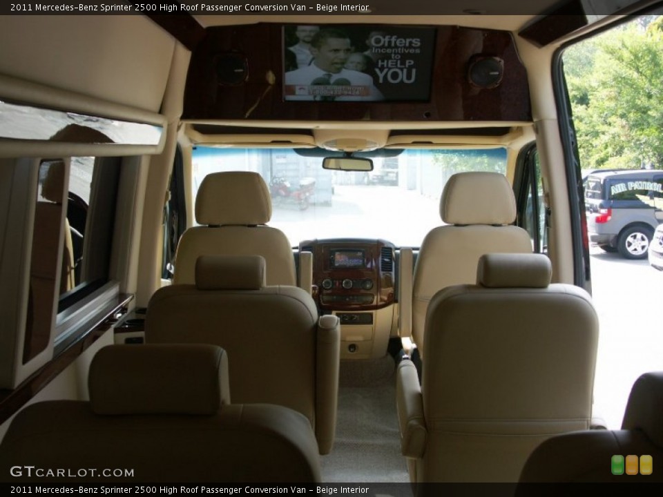 Beige Interior Photo for the 2011 Mercedes-Benz Sprinter 2500 High Roof Passenger Conversion Van #50545690