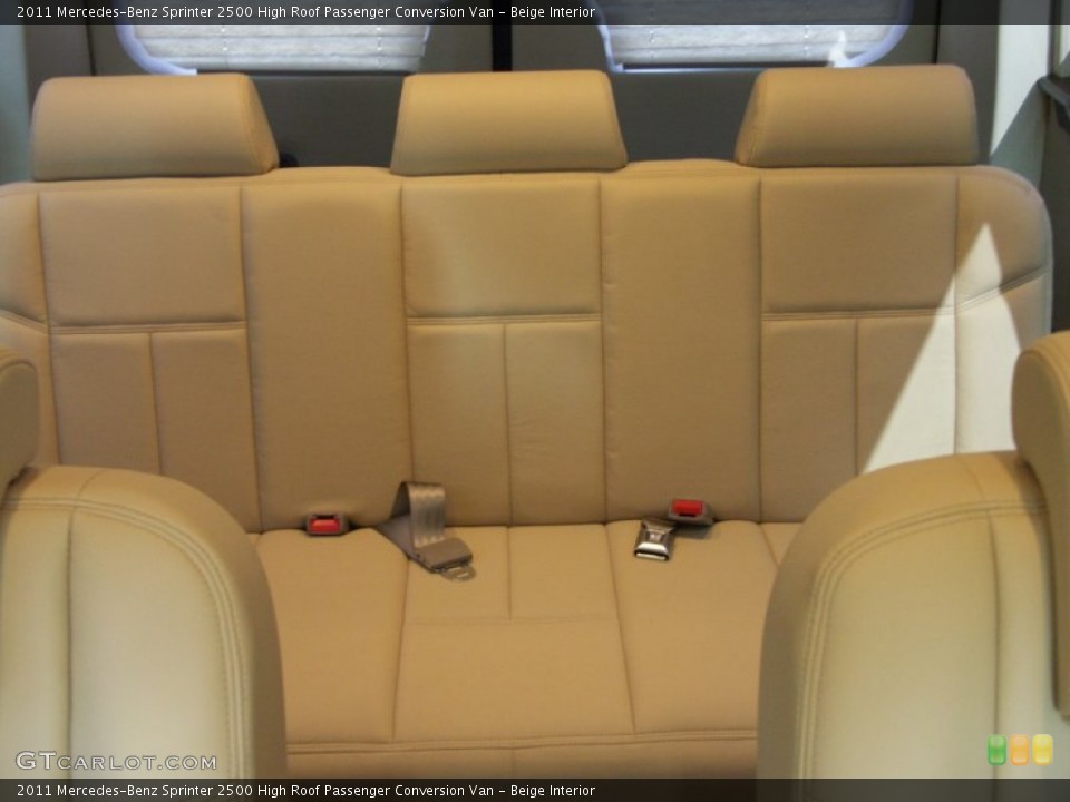 Beige Interior Photo for the 2011 Mercedes-Benz Sprinter 2500 High Roof Passenger Conversion Van #50545735