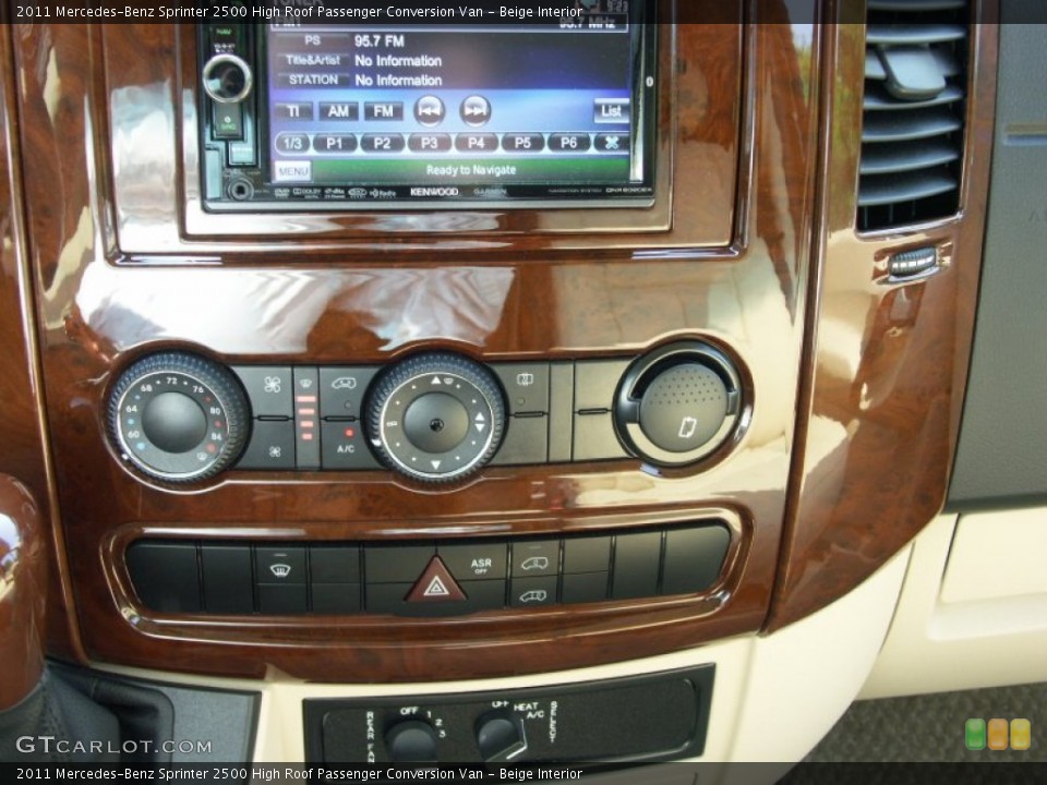 Beige Interior Controls for the 2011 Mercedes-Benz Sprinter 2500 High Roof Passenger Conversion Van #50545780
