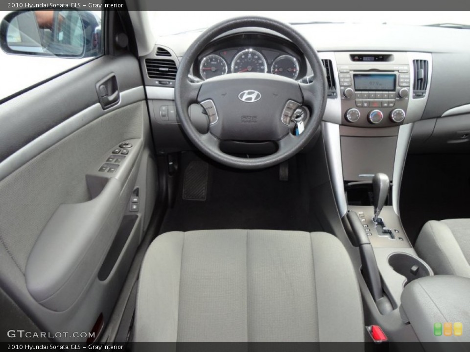 Gray Interior Dashboard for the 2010 Hyundai Sonata GLS #50547595