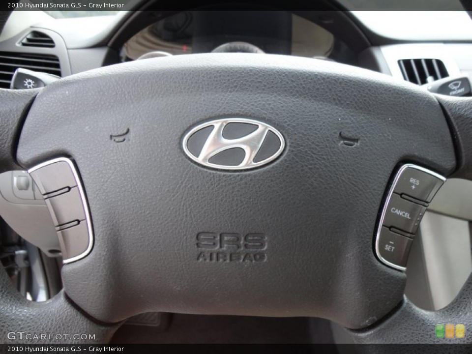 Gray Interior Controls for the 2010 Hyundai Sonata GLS #50547781