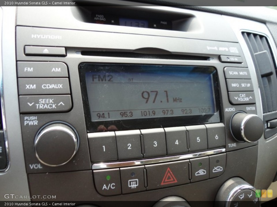 Camel Interior Controls for the 2010 Hyundai Sonata GLS #50547976