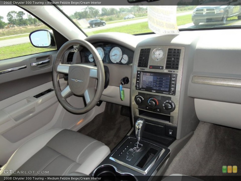 Medium Pebble Beige/Cream Interior Dashboard for the 2008 Chrysler 300 Touring #50548507