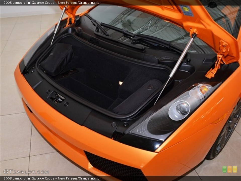 Nero Perseus/Orange Interior Trunk for the 2008 Lamborghini Gallardo Coupe #50550511