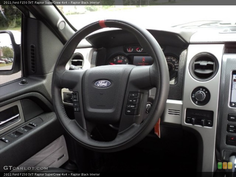 Raptor Black Interior Steering Wheel for the 2011 Ford F150 SVT Raptor SuperCrew 4x4 #50552887