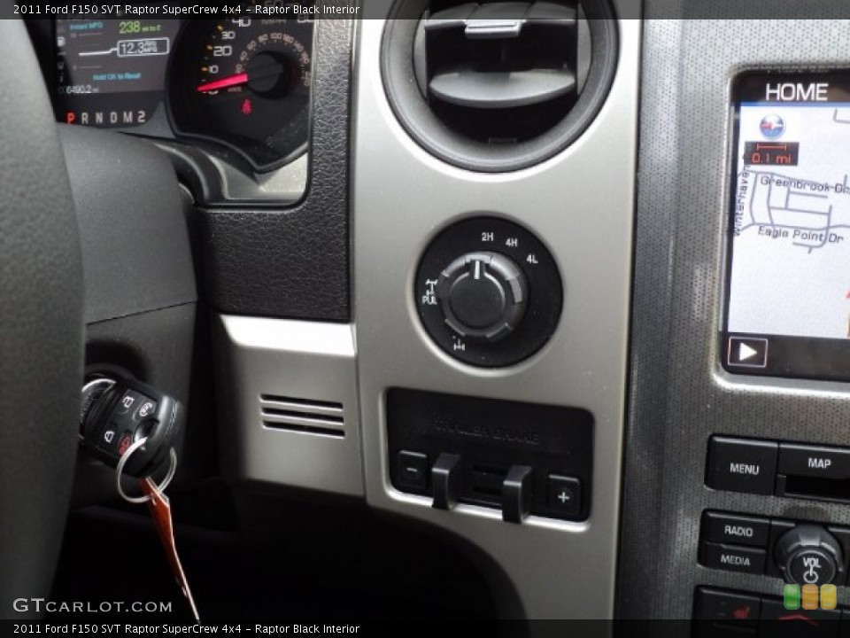 Raptor Black Interior Controls for the 2011 Ford F150 SVT Raptor SuperCrew 4x4 #50552917