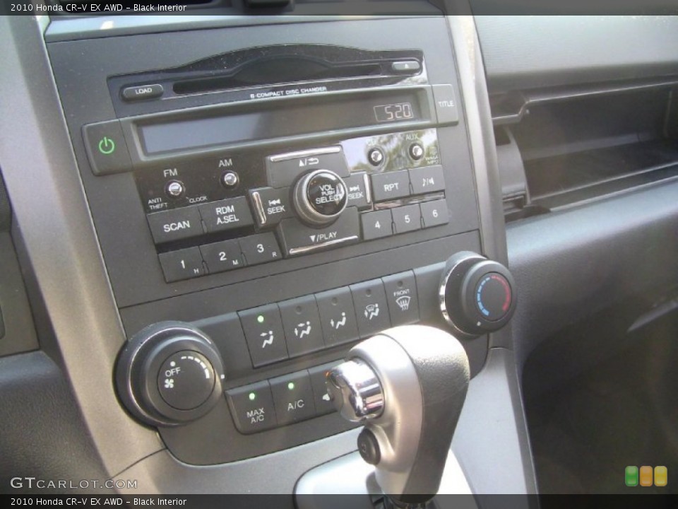 Black Interior Controls for the 2010 Honda CR-V EX AWD #50553742