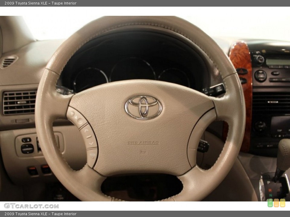 Taupe Interior Steering Wheel for the 2009 Toyota Sienna XLE #50554090