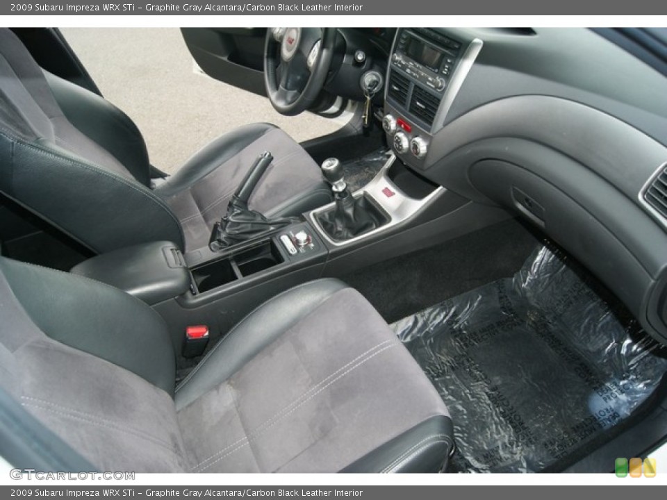 Graphite Gray Alcantara/Carbon Black Leather Interior Photo for the 2009 Subaru Impreza WRX STi #50555098