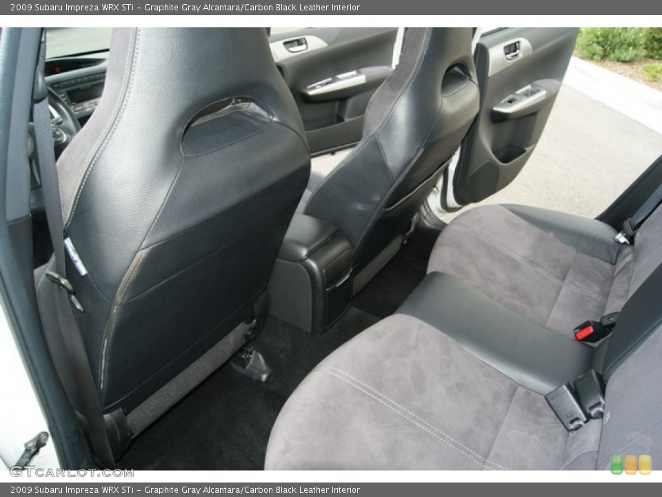Graphite Gray Alcantara/Carbon Black Leather Interior Photo for the 2009 Subaru Impreza WRX STi #50555140