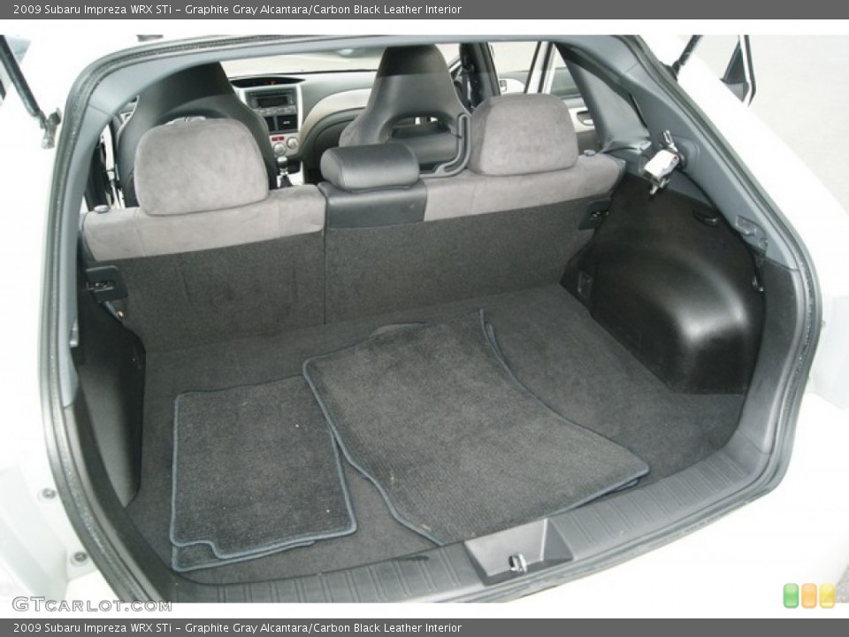 Graphite Gray Alcantara/Carbon Black Leather Interior Trunk for the 2009 Subaru Impreza WRX STi #50555179