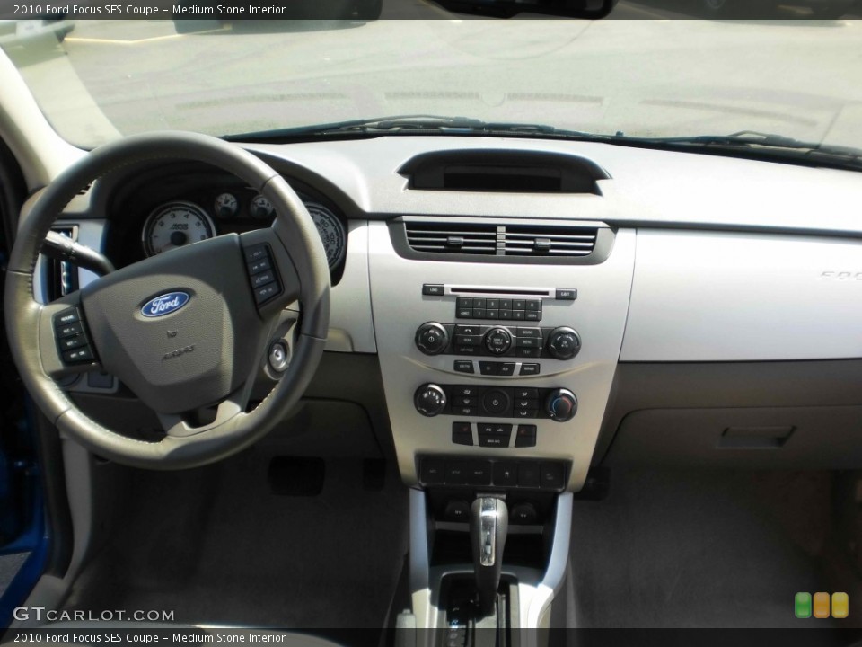 Medium Stone Interior Dashboard for the 2010 Ford Focus SES Coupe #50555488