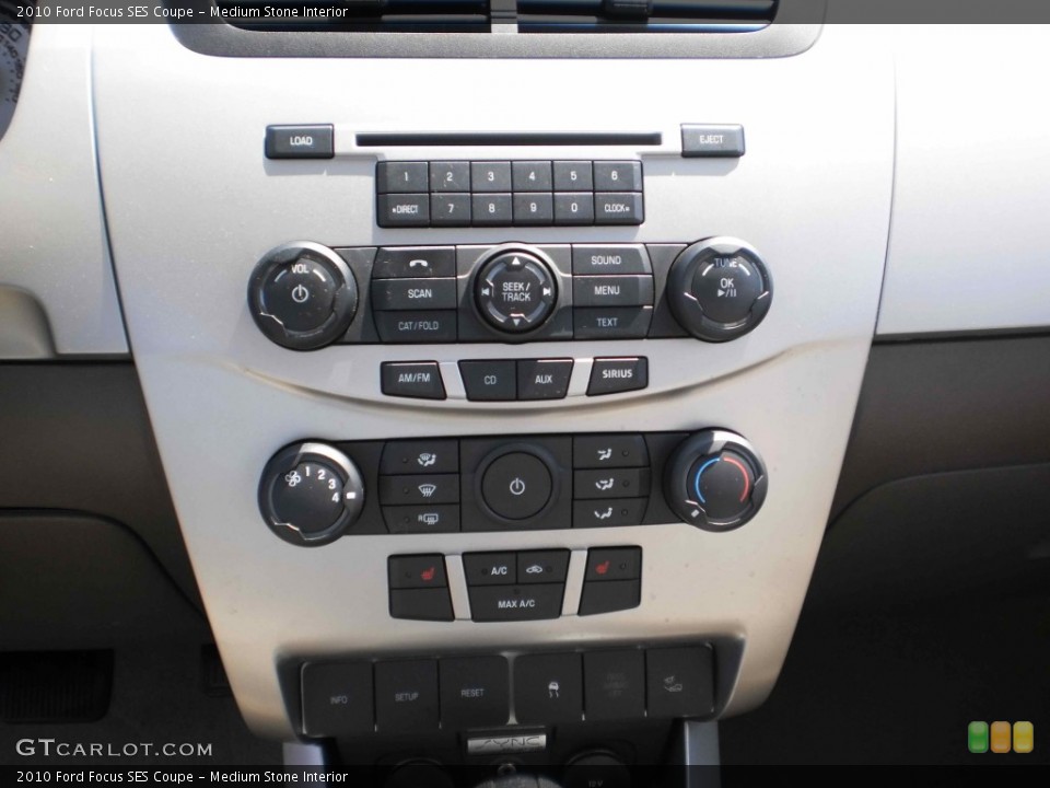 Medium Stone Interior Controls for the 2010 Ford Focus SES Coupe #50555518