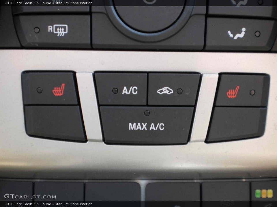Medium Stone Interior Controls for the 2010 Ford Focus SES Coupe #50555545