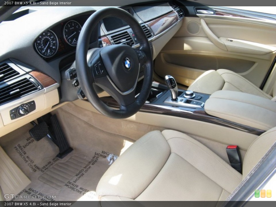 Sand Beige Interior Photo for the 2007 BMW X5 4.8i #50557138