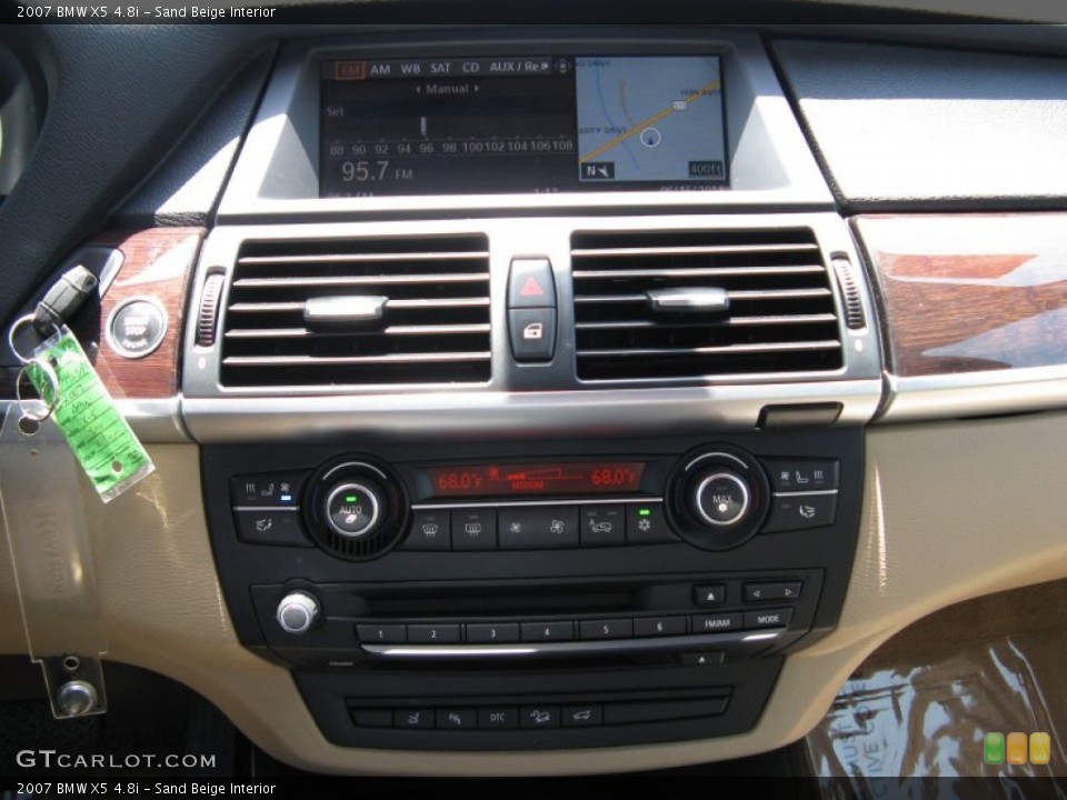 Sand Beige Interior Controls for the 2007 BMW X5 4.8i #50557210