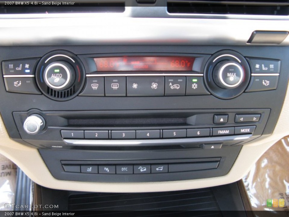 Sand Beige Interior Controls for the 2007 BMW X5 4.8i #50557238