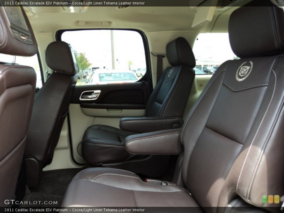 Cocoa/Light Linen Tehama Leather Interior Photo for the 2011 Cadillac Escalade ESV Platinum #50558414