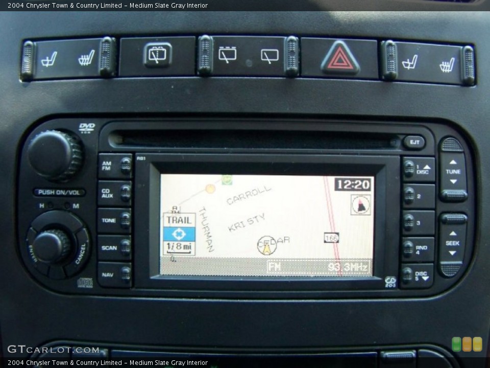 Medium Slate Gray Interior Navigation for the 2004 Chrysler Town & Country Limited #50561434