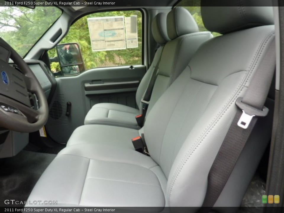 Steel Gray Interior Photo for the 2011 Ford F250 Super Duty XL Regular Cab #50562346