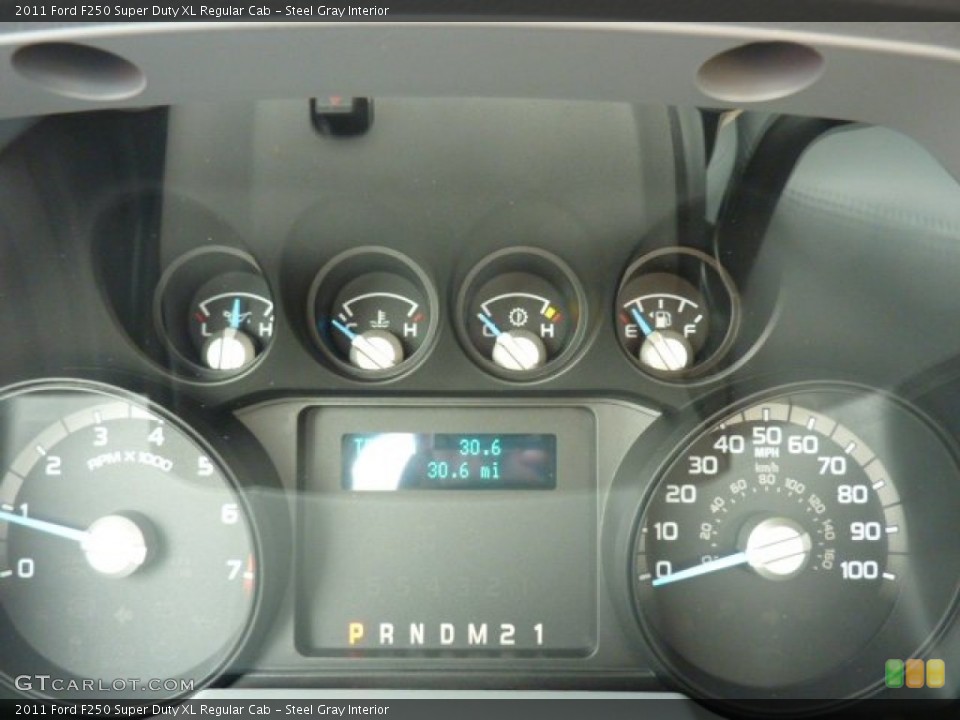 Steel Gray Interior Gauges for the 2011 Ford F250 Super Duty XL Regular Cab #50562445