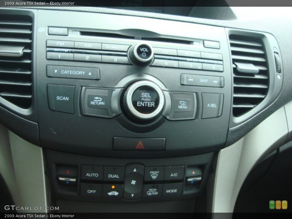 Ebony Interior Controls for the 2009 Acura TSX Sedan #50563567