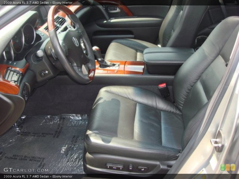 Ebony Interior Photo for the 2009 Acura RL 3.7 AWD Sedan #50563792
