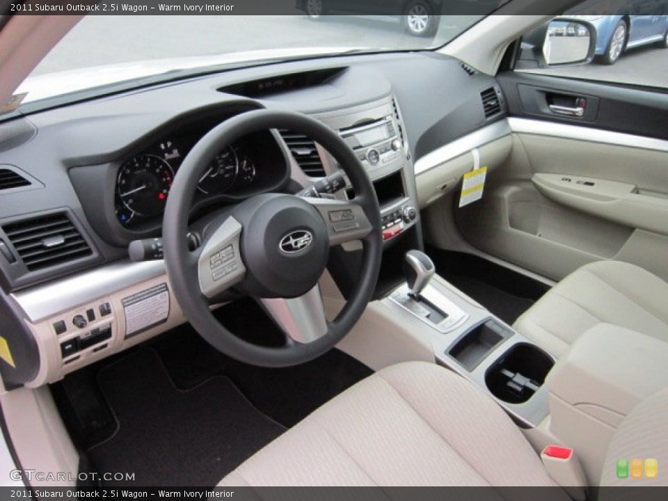 Warm Ivory Interior Photo for the 2011 Subaru Outback 2.5i Wagon #50565205