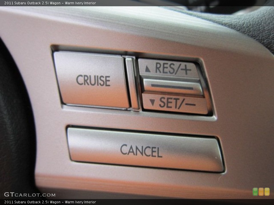 Warm Ivory Interior Controls for the 2011 Subaru Outback 2.5i Wagon #50565289
