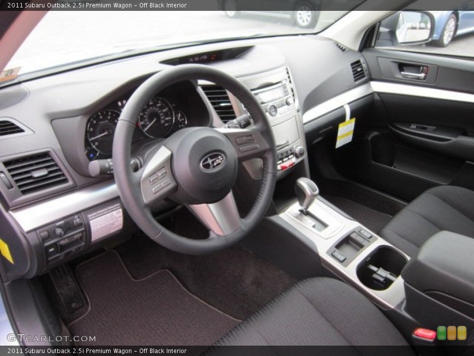 Off Black Interior Prime Interior for the 2011 Subaru Outback 2.5i Premium Wagon #50566102