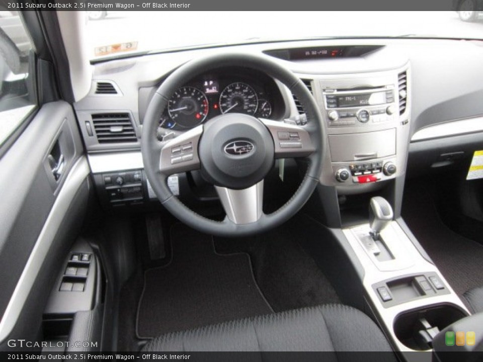 Off Black Interior Dashboard for the 2011 Subaru Outback 2.5i Premium Wagon #50566132