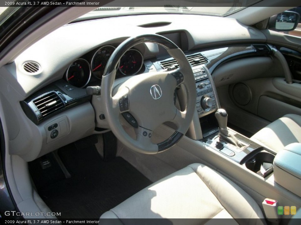 Parchment Interior Prime Interior for the 2009 Acura RL 3.7 AWD Sedan #50566207