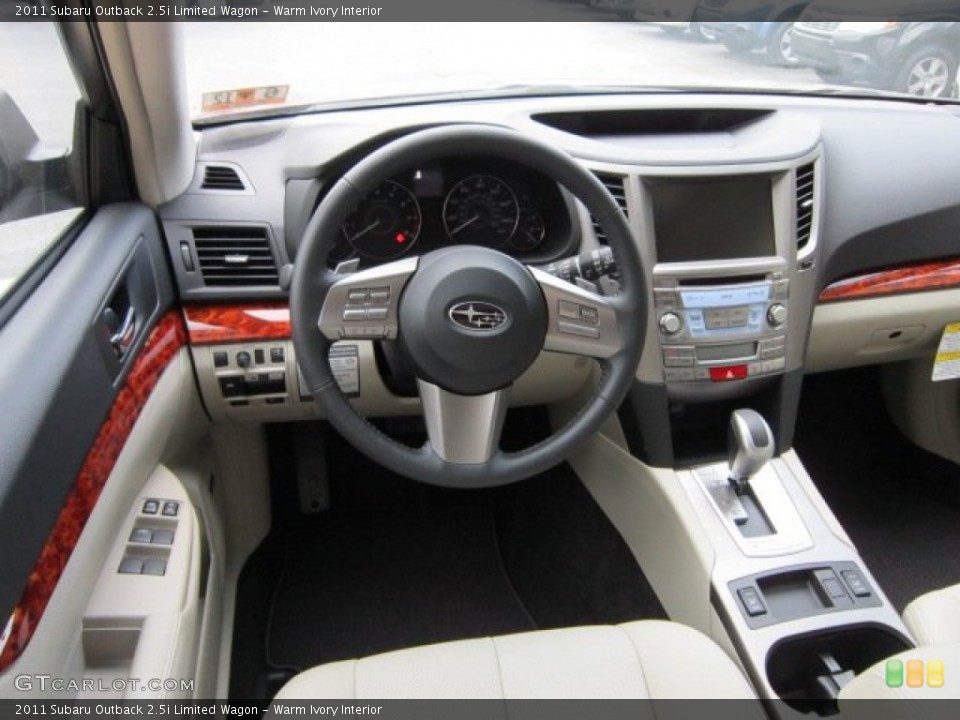 Warm Ivory Interior Dashboard for the 2011 Subaru Outback 2.5i Limited Wagon #50566708