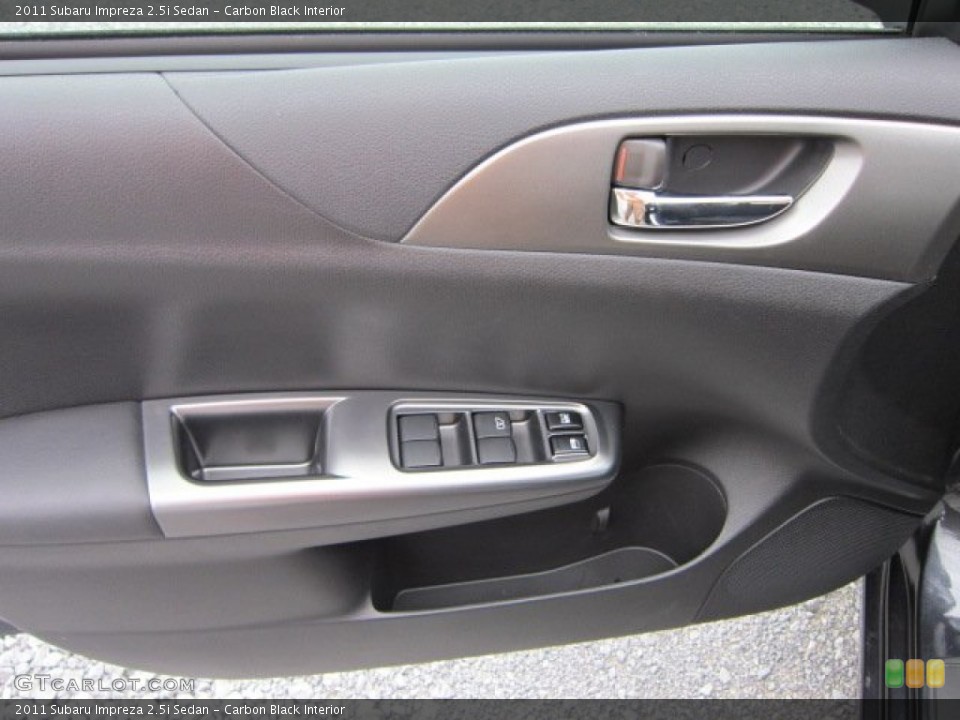 Carbon Black Interior Door Panel for the 2011 Subaru Impreza 2.5i Sedan #50566993