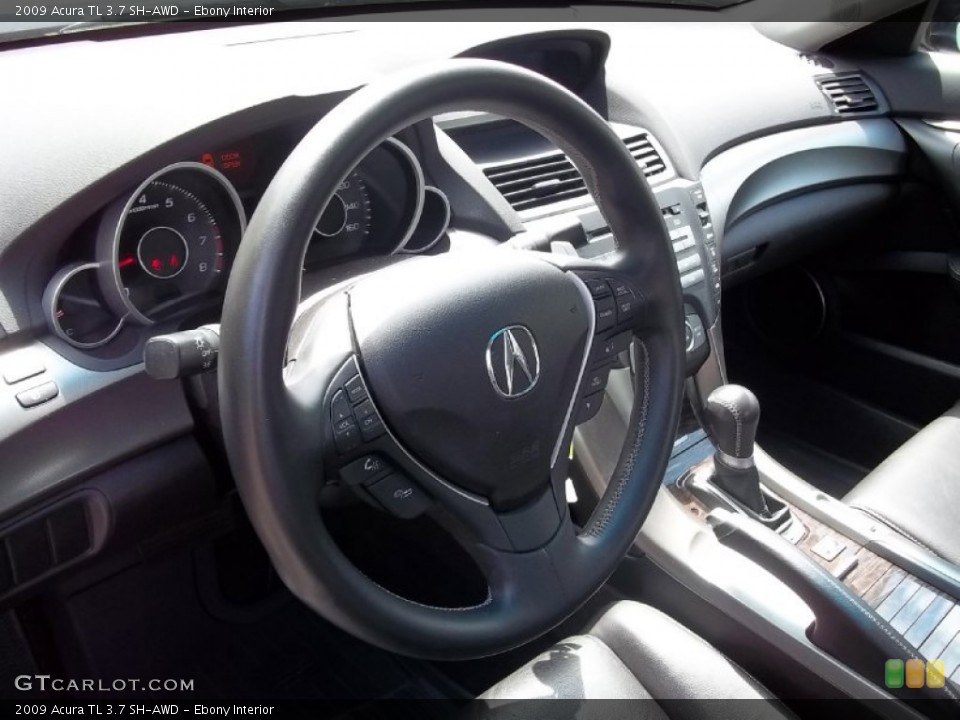 Ebony Interior Steering Wheel for the 2009 Acura TL 3.7 SH-AWD #50567035