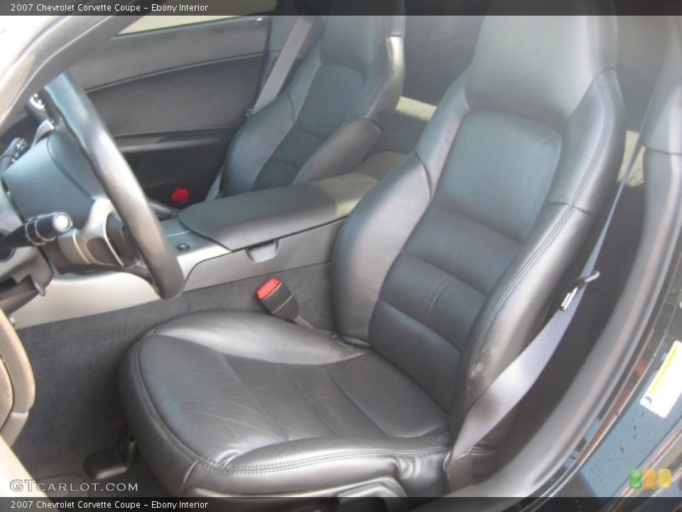 Ebony Interior Photo for the 2007 Chevrolet Corvette Coupe #50567077