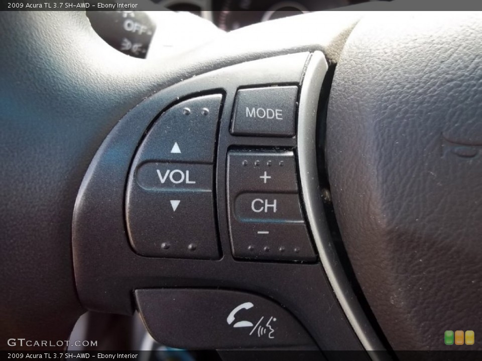 Ebony Interior Controls for the 2009 Acura TL 3.7 SH-AWD #50567083