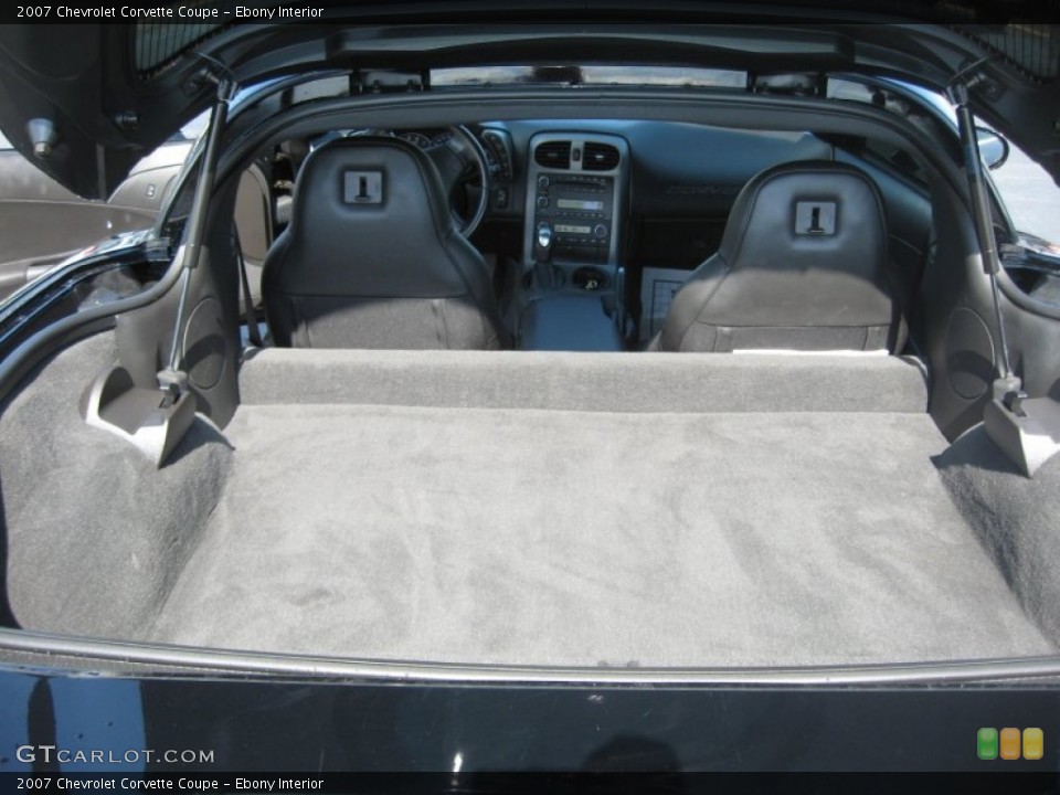 Ebony Interior Trunk for the 2007 Chevrolet Corvette Coupe #50567092