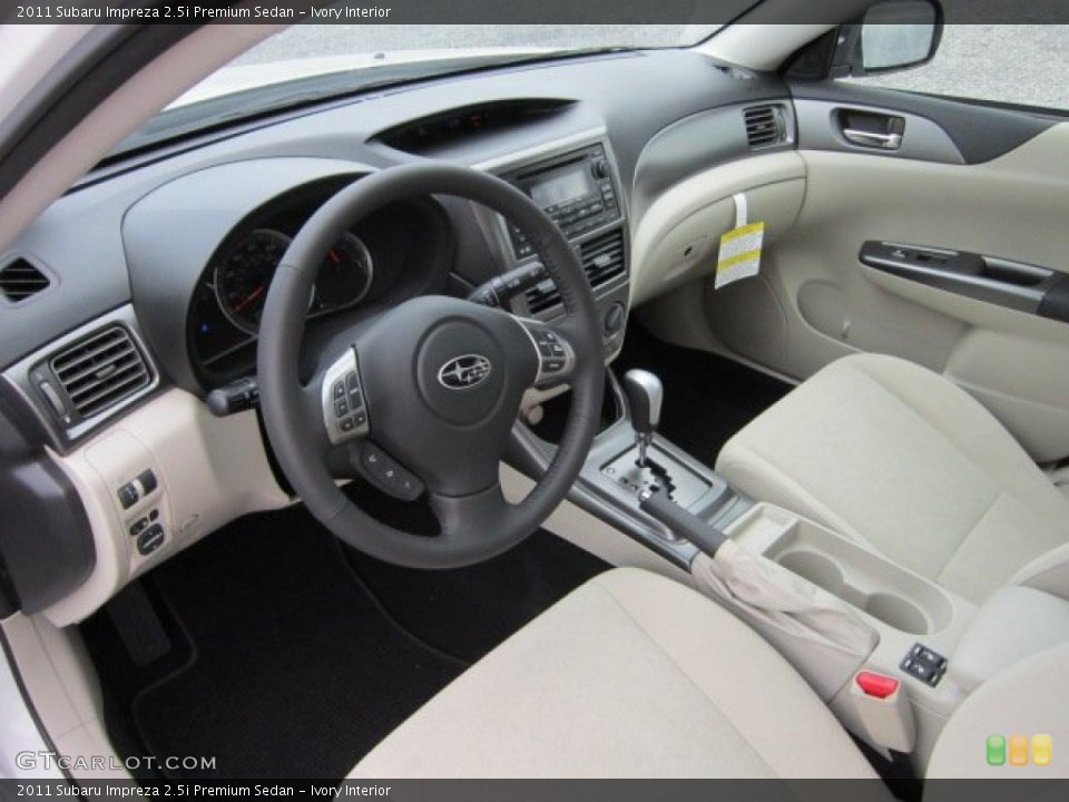 Ivory Interior Photo for the 2011 Subaru Impreza 2.5i Premium Sedan #50567272