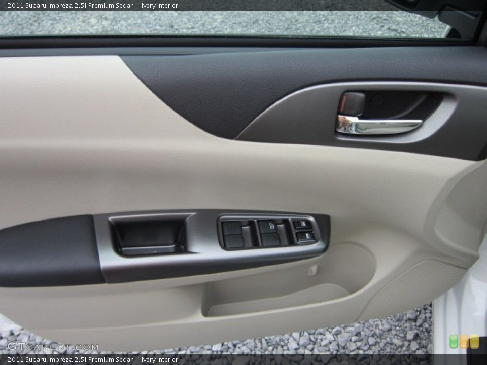 Ivory Interior Door Panel for the 2011 Subaru Impreza 2.5i Premium Sedan #50567287