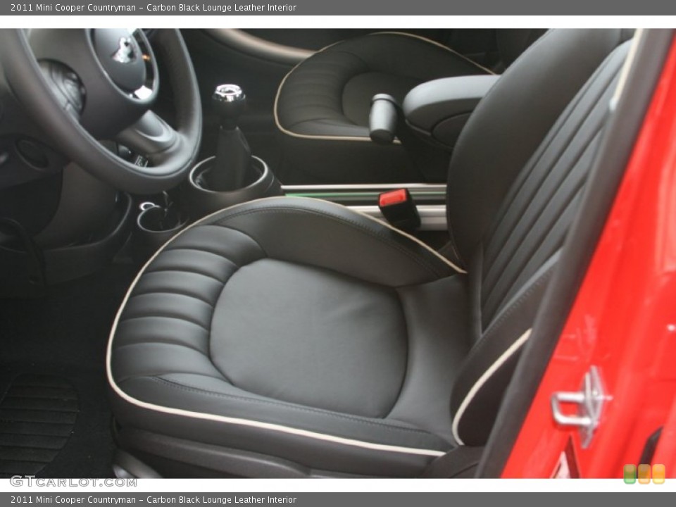 Carbon Black Lounge Leather Interior Photo for the 2011 Mini Cooper Countryman #50569285