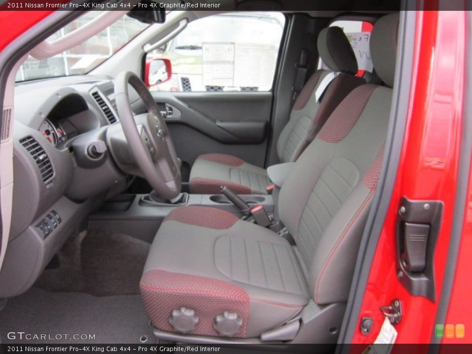 Pro 4X Graphite/Red Interior Photo for the 2011 Nissan Frontier Pro-4X King Cab 4x4 #50569408
