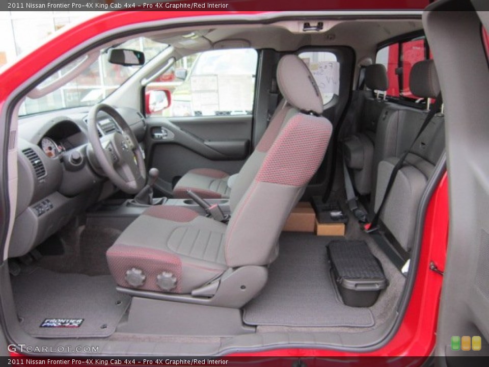 Pro 4X Graphite/Red Interior Photo for the 2011 Nissan Frontier Pro-4X King Cab 4x4 #50569423