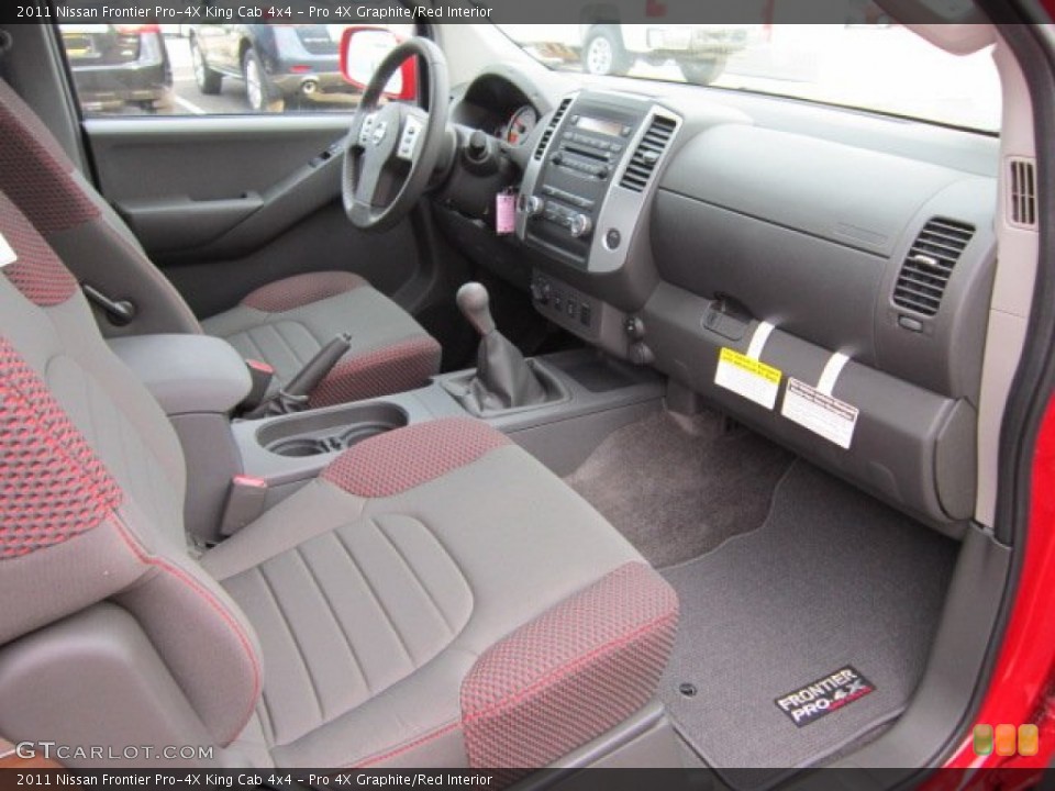 Pro 4X Graphite/Red Interior Photo for the 2011 Nissan Frontier Pro-4X King Cab 4x4 #50569453
