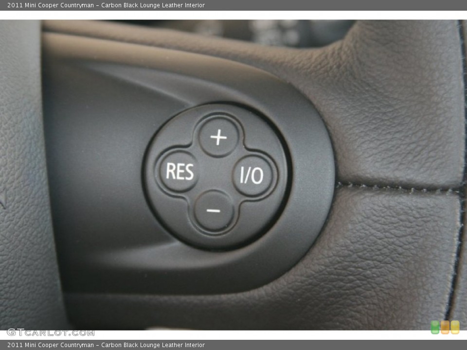 Carbon Black Lounge Leather Interior Controls for the 2011 Mini Cooper Countryman #50569495
