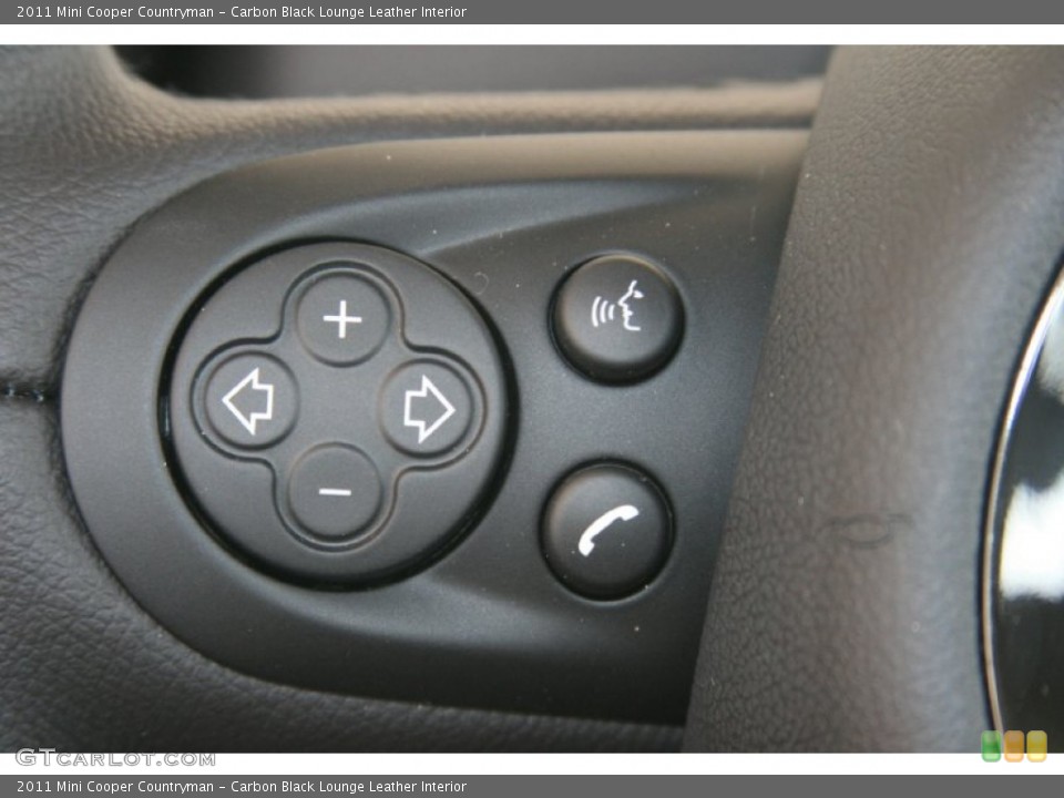 Carbon Black Lounge Leather Interior Controls for the 2011 Mini Cooper Countryman #50569507