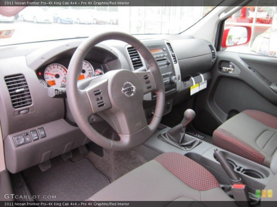 Pro 4X Graphite/Red Interior Prime Interior for the 2011 Nissan Frontier Pro-4X King Cab 4x4 #50569552