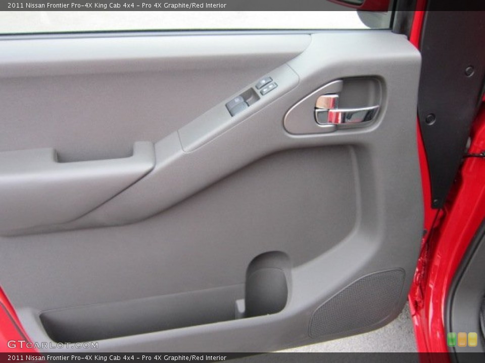 Pro 4X Graphite/Red Interior Door Panel for the 2011 Nissan Frontier Pro-4X King Cab 4x4 #50569567