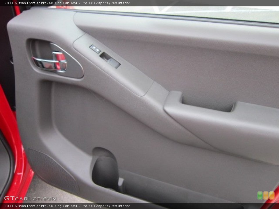 Pro 4X Graphite/Red Interior Door Panel for the 2011 Nissan Frontier Pro-4X King Cab 4x4 #50569612