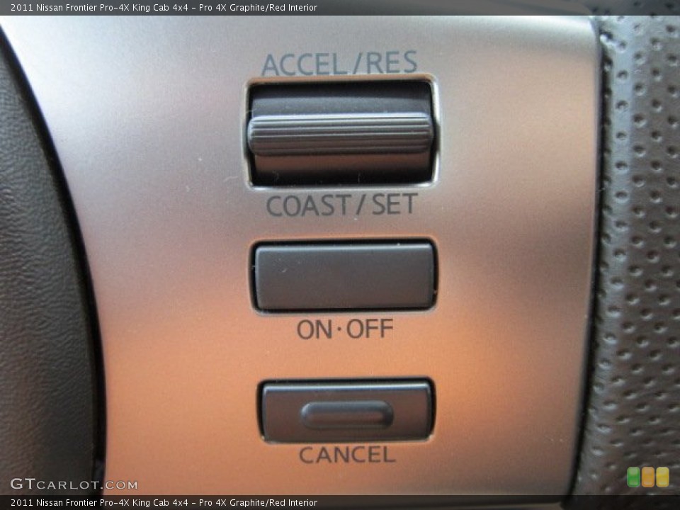 Pro 4X Graphite/Red Interior Controls for the 2011 Nissan Frontier Pro-4X King Cab 4x4 #50569627